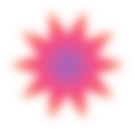 Blurry Glowing Gradient Flower